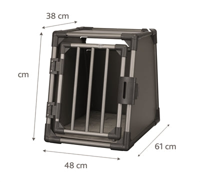 Trixie-Transportkiste Aluminium-Graphit