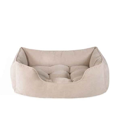 Rosewood 40 Winke Hundekorb Schnur Rippe Stoff Beige